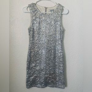 Silver Sequin Dress